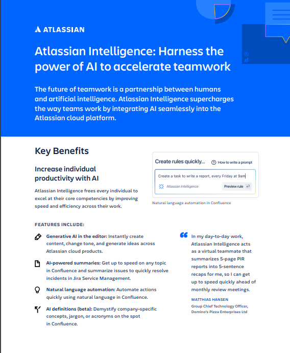 Atlassian Intelligence Harness The Power Of Ai To Accelerate Teamwork